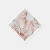 Moderne marmer Roos Gold Glitter Servet (Hoek)