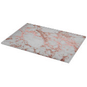 Moderne marmer Roos Gold Glitter Snijplank (Hoek)