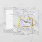 Moderne marmer Salon Cadeaubon (Voorkant / Achterkant)