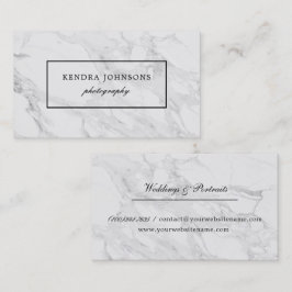 Moderne marmer visitekaartje
