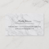 Moderne marmer visitekaartje (Achterkant)