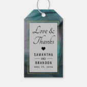 Moderne marmer wash Patroon Bedankt voor je plezie Cadeaulabel (Voorkant)