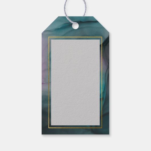 Moderne marmer wash Patroon Bedankt voor je plezie Cadeaulabel (Achterkant)