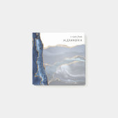 Moderne marmeragate Geode Cute Post-it® Notes (Voorkant)