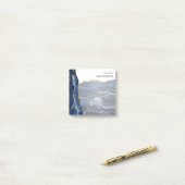 Moderne marmeragate Geode Cute Post-it® Notes (Op bureau)