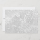 Moderne Marmeren Bruiloft Annulering Aankondiging (Achterkant)