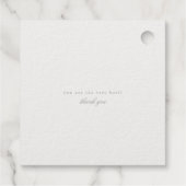 Moderne Marmeren Dank Je Wel Echte Goud Folie Bedankjes Labels (Achterkant)