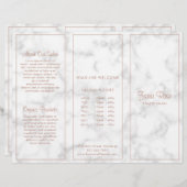 Moderne Marmeren Elegante Zakelijke Trifold Brochu (Voorkant / Achterkant)