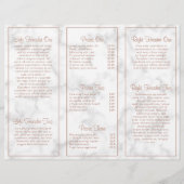 Moderne Marmeren Elegante Zakelijke Trifold Brochu (Achterkant)