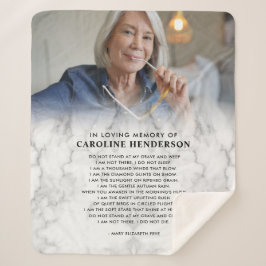 Moderne marmeren foto-aandenken ter nagedachtenis sherpa deken