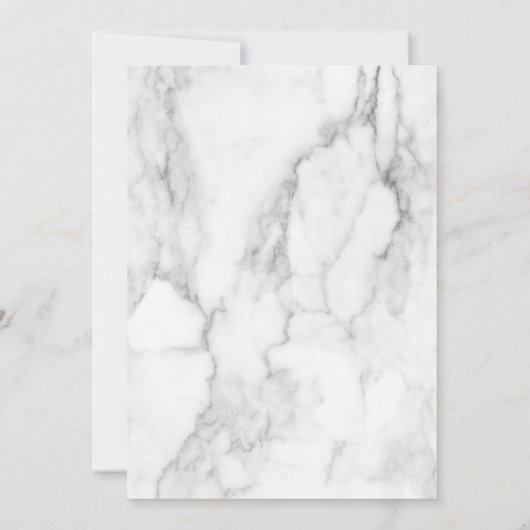 Moderne Marmeren Foto Viering van het Leven/Begraf Kaart (Achterkant)