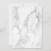 Moderne Marmeren Foto Viering van het Leven/Begraf Kaart (Achterkant)