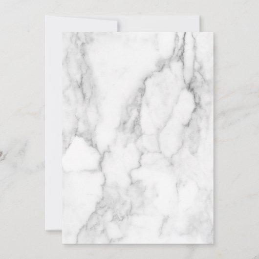 Moderne Marmeren Foto Viering van het Leven/Begraf Kaart (Achterkant)