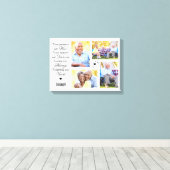 Moderne marmeren fotocollage-herinnering canvas afdruk (Insitu (Houten vloer))