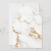 Moderne Marmeren Glitter Huwelijk Gouden Boog ID81 Kaart (Achterkant)