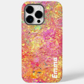Moderne Marmeren Glitter Sparkles Gepersonaliseerd Case-Mate iPhone Case (Achterkant)