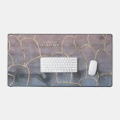 Moderne Marmeren Gouden Edelsteen Paarse Huis Kant Bureaumat (Keyboard & Muis)