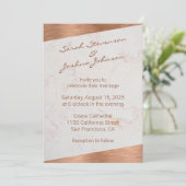 Moderne Marmeren Koper Handschrift Geometrische br Kaart (Staand voorkant)