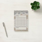 Moderne Marmeren Maandelijkse Persoonlijke Planner Post-it® Notes (Kantoor)