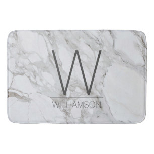 Moderne marmeren monogram badkamer decor badmat