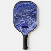 Moderne marmeren monogram pickleball-paddle pickleball paddle (Achterkant)