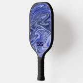Moderne marmeren monogram pickleball-paddle pickleball paddle (Links)