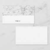 Moderne marmeren plaatskaarten - plat plaatskaartje (Voorkant / Achterkant)