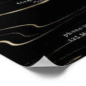 Moderne Marmeren Prijslijst Poster (Hoek)