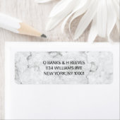 Moderne marmeren retouradreslabels etiket (Insitu)