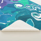 Moderne marmeren stijl Sherpa Blanket Sherpa Deken (3/4)