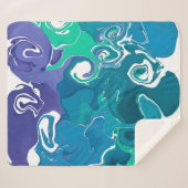 Moderne marmeren stijl Sherpa Blanket Sherpa Deken (Voorkant (horizontaal))