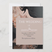 Moderne Marmeren textuur uitnodiging (Voorkant)