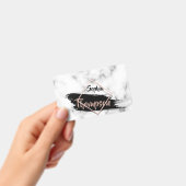 Moderne Marmeren Verfstreek Naam - Badge (Handheld)