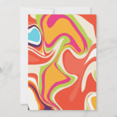 Moderne Marmeren Vloeibare Bruids-Shower Kaart (Achterkant)