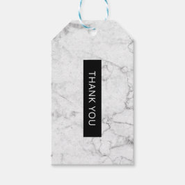 Moderne marmertag cadeaulabel