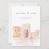 Moderne Marokkaanse uitnodiging tot weddenschap (Achterkant)