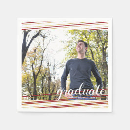 Moderne maroo- en goudstapes Afstuderen Napkins Servetten