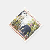 Moderne maroo- en goudstapes Afstuderen Napkins Servetten (Hoek)