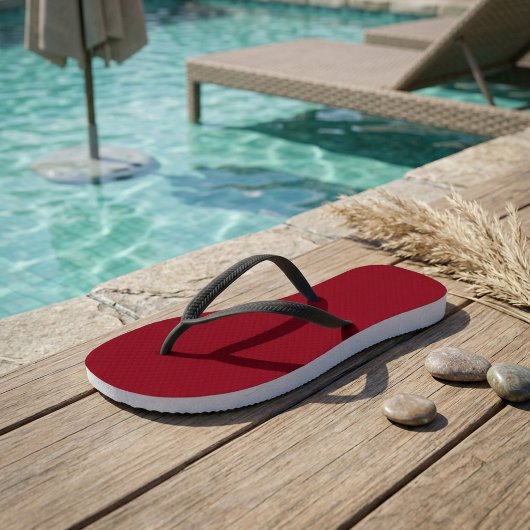 Moderne maroon teenslippers