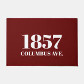 Moderne maroon wine Aangepast adres Deurmat (Voorkant)