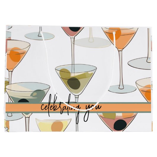 Moderne Martini Olijven en glazen uit de Middeleeu Groot Cadeauzakje (Achterkant)