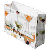 Moderne Martini Olijven en glazen uit de Middeleeu Groot Cadeauzakje (Voorkant Gekanteld)