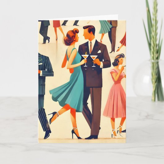 Moderne Martini's uit het midden van de eeuw bij d Kaart (Voorkant)