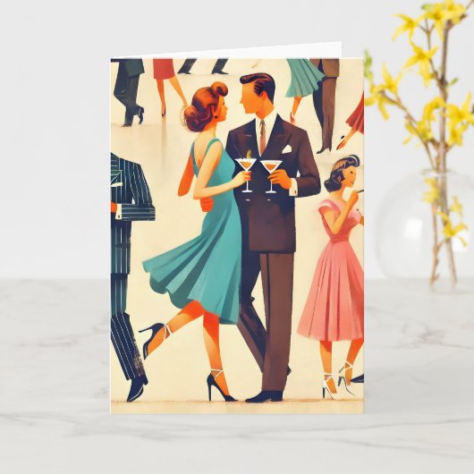 Moderne Martini's uit het midden van de eeuw bij d Kaart (Gele Bloem)