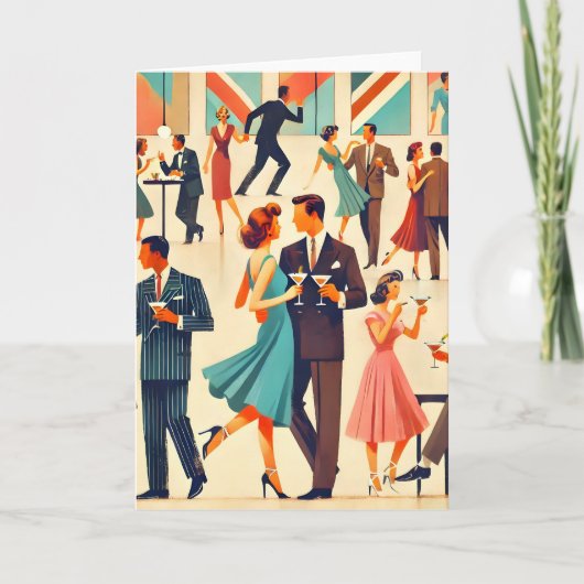 Moderne Martini's uit het midden van de eeuw bij d Kaart (Voorkant)