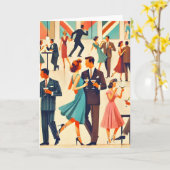 Moderne Martini's uit het midden van de eeuw bij d Kaart (Gele Bloem)