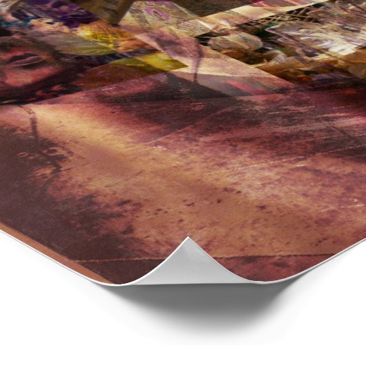 Moderne maskerontwerp poster (Hoek)