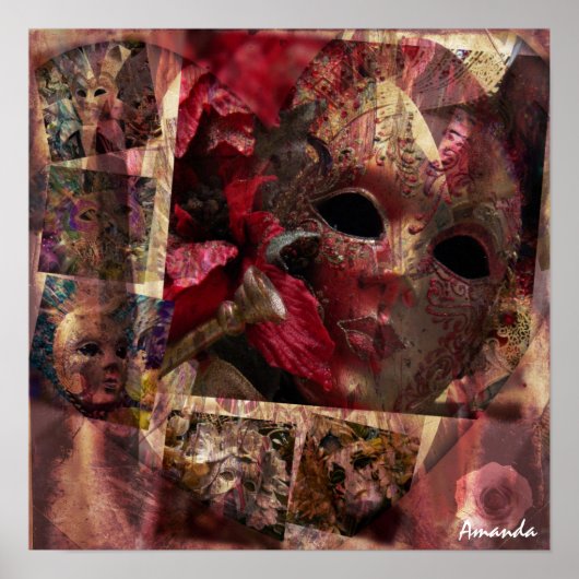 Moderne maskerontwerp poster (Voorkant)