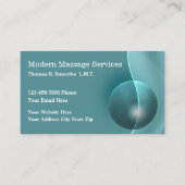 Moderne Massage Services visitekaartjes (Voorkant)