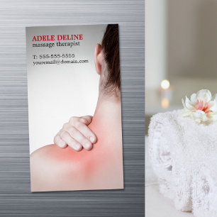 Moderne massage Therapistische Vrouwendrug Visitekaartje Magneet